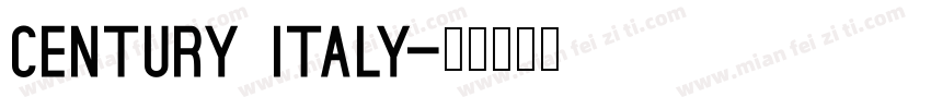 century Italy字体转换